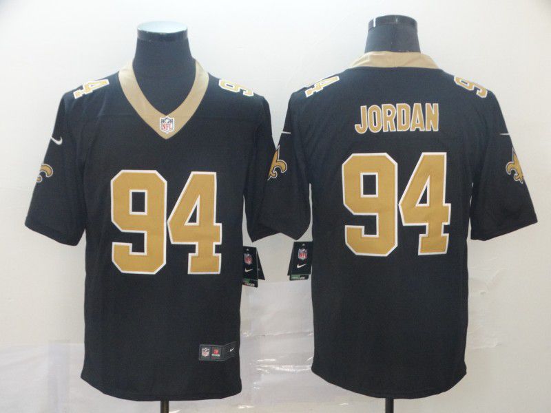 Men New Orleans Saints 94 Jordan Black Nike Vapor Untouchable Limited Player NFL Jerseys